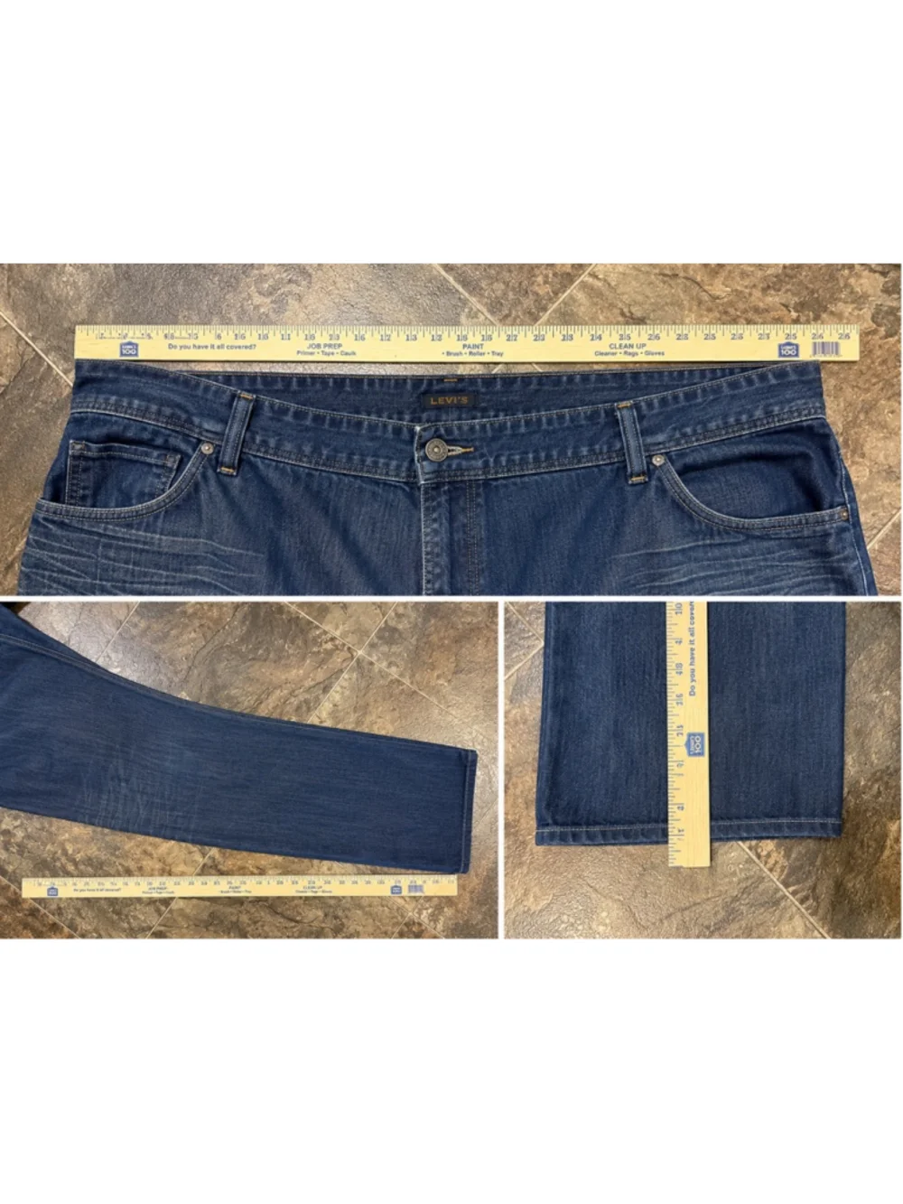Levi’s 559 Relaxed Straight Jeans Men’s 52x32 Dark Wash Big & Tall